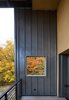 Modern home with Outdoor, Wood Patio, Porch, Deck, Small Patio, Porch, Deck, Back Yard, Walkways, and Metal Fences, Wall. Strategically placed windows throughout highlight site-specific views and punctuate the structure with this distinctly function driven form. Photo 5 of Tower House
