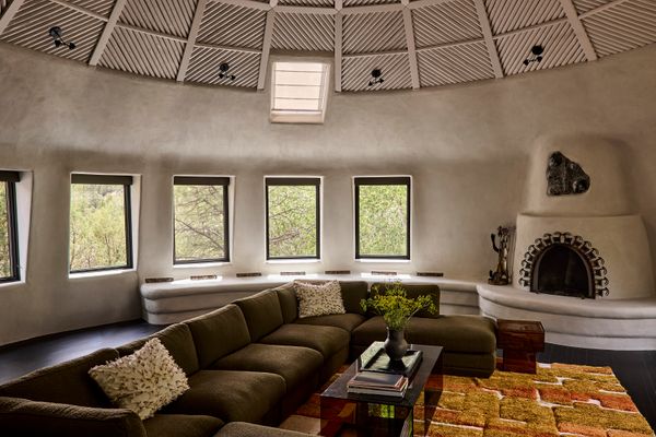 The domed living room was one of the features that drew homeowner Justin Cucci to the house. 