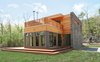 Wrap-around Ipe deck Photo 3 of Catskills Suburban modern home