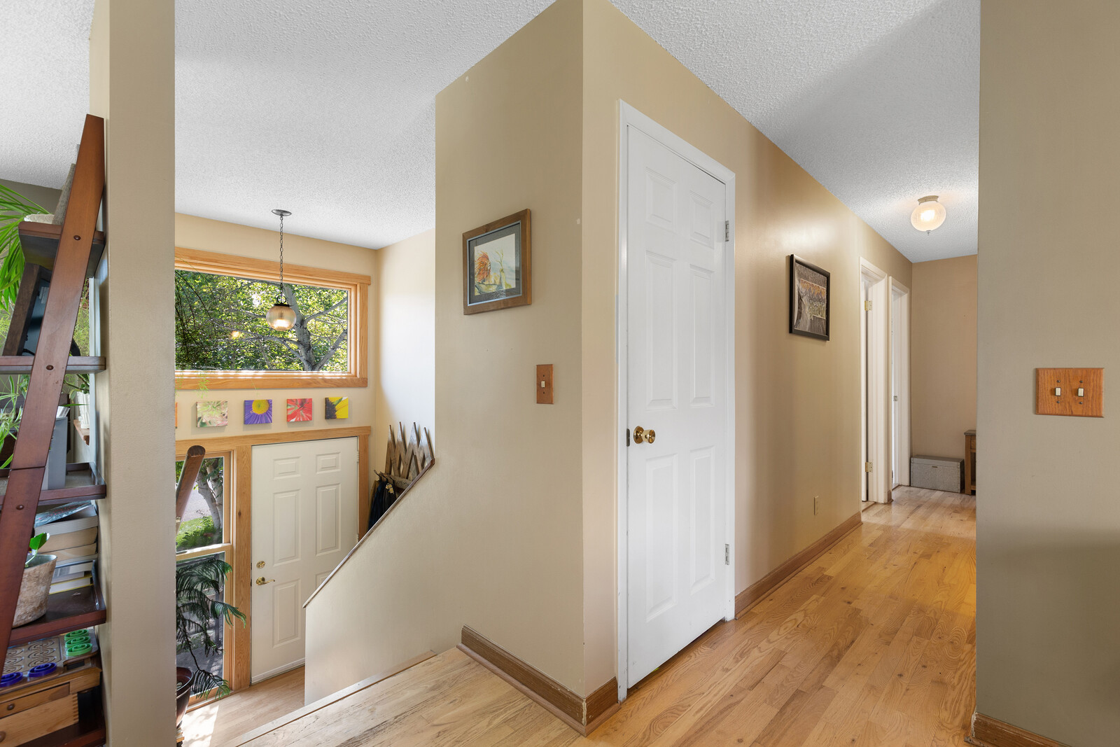 The home when purchased included  walls and, at the entry foyer, a coat closet that Allison eyed for removal.