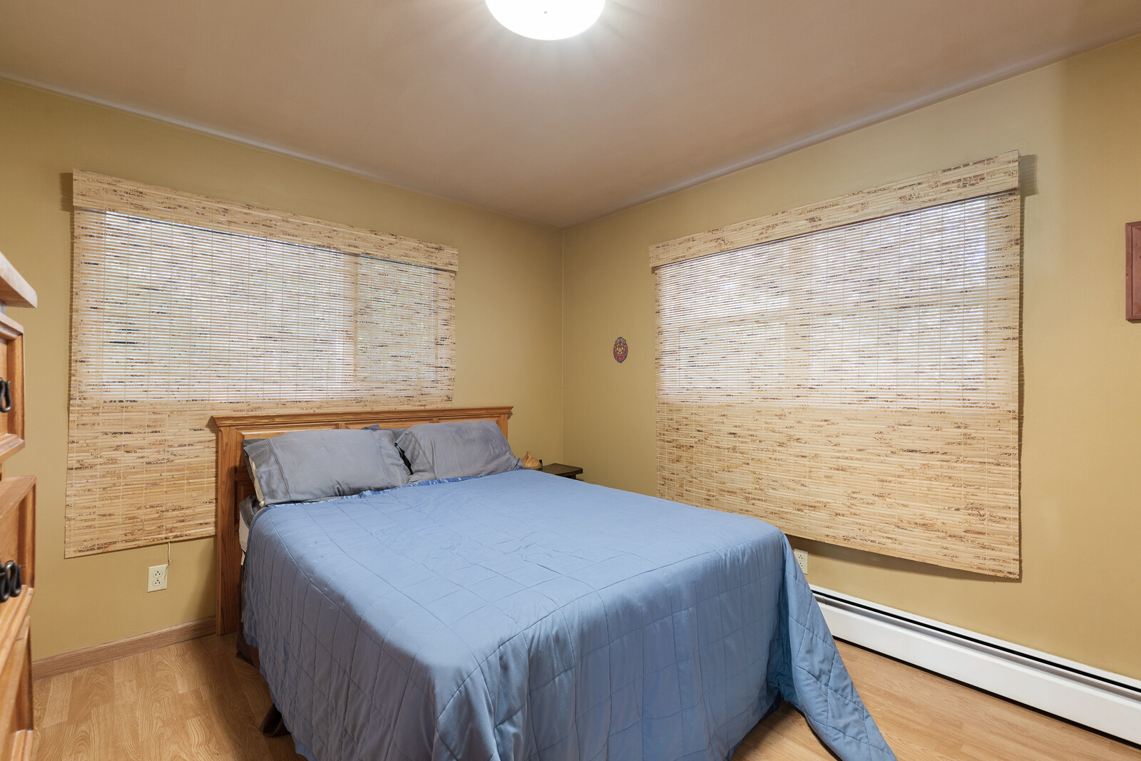 The main bedroom was noticably smaller when purchased.