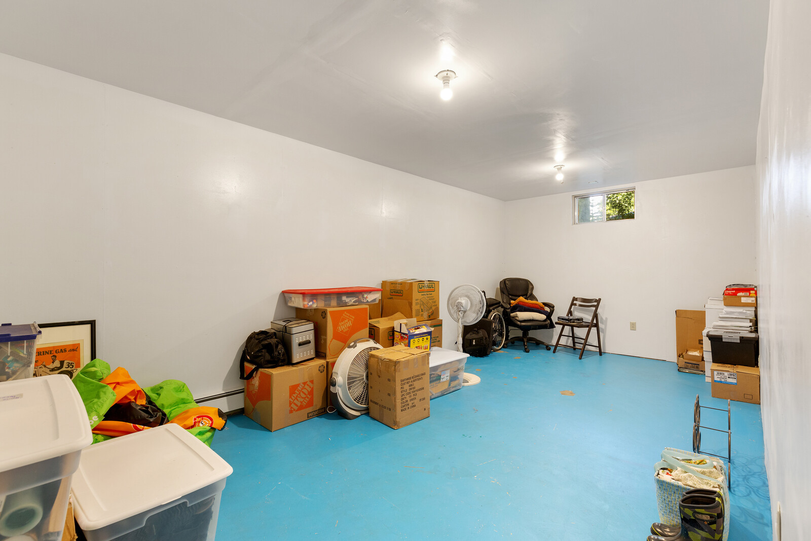 The existing basement had been largely a storage area, perhaps because it had just one tiny window.