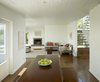 Modern home with Living Room, Medium Hardwood Floor, Recessed Lighting, Table, Wood Burning Fireplace, and Bench. Potrero Residence Living Photo 2 of Potrero House
