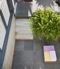Modern home with Outdoor, Pavers Patio, Porch, Deck, Horizontal Fences, Wall, Raised Planters, Walkways, Landscape Lighting, Concrete Fences, Wall, Small Patio, Porch, Deck, Concrete Patio, Porch, Deck, Retaining Fences, Wall, Stone Patio, Porch, Deck, Hardscapes, Metal Patio, Porch, Deck, and Metal Fences, Wall. Chenery - Patio Photo 4 of Chenery