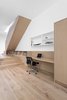Modern home with Office, Chair, Light Hardwood Floor, and Study Room Type. Office Photo 8 of Two-Way House