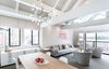 Modern home with Bed, Table, Carpet Floor, Chair, Night Stands, White Cabinet, Ceramic Tile Backsplashe, Pendant Lighting, and Living Room. Living Photo 6 of Tahoe Lakefront