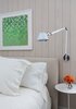 Modern home with Carpet Floor, Night Stands, Table, Ceramic Tile Backsplashe, Pendant Lighting, Chair, Bed, White Cabinet, Sofa, Coffee Tables, End Tables, Bar, Bedroom, and Storage. Guest Bedroom Photo 7 of Tahoe Lakefront