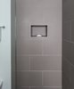 Modern home with Bed, Night Stands, White Cabinet, Ceramic Tile Backsplashe, Coffee Tables, Table, Sofa, Pendant Lighting, End Tables, Bar, Wood Tread, Porcelain Tile Floor, Refrigerator, Wood Railing, Cooktops, Undermount Sink, Bath Room, Metal Railing, and Cable Railing. Master Bath Photo 11 of Tahoe Lakefront