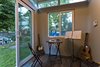 Insulation keeps noise inside this small music studio -- music turned up to the highest volume could not be heard from the main house or at the neighbors'. Photo 11 of Modern-Shed He-Shed, She-Shed modern home