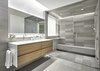 Modern home with Bath Room and Porcelain Tile Floor. Master Bathroom Photo 8 of Riverwoods