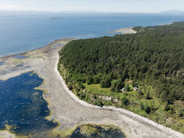 The site-sustainable cabin designed by Laura Killam Architecture and Dominica Babicki and Alastair Moore is situated on a forested island in British Columbia's Desolation Sound.