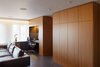 Pied-à-Terre, translated as “foot on the ground”, is a well-crafted solution to the challenge of maximizing the use of a minimum amount of space.
The casework containes built-in storage, lighting and a workspace.
#smallspace #storage #homeoffice #kansascity #hufft
Photo credit by Mike Sinclair Photo 3 of Pied-à-Terre modern home