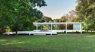 One of the most significant of Mies' works, the Farnsworth House in Plano, Illinois, was built between 1945 and 1951 for Dr. Edith Farnsworth as a weekend retreat. The home embraces his concept of a strong connection between structure and nature, and may be the fullest expression of his modernist ideals. 
