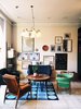 Modern home with Living Room, Chair, Sofa, Coffee Tables, Shelves, Storage, and Pendant Lighting. The retro-chic vibe of Copenhagen's Hotel Alexsandra Photo 2 of Hotel Alexandra