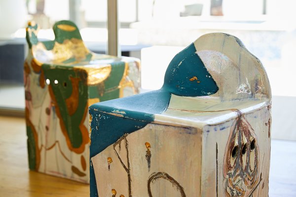 Sanguino's current collection pushed closer towards functional sculptural pieces.