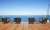 Modern home with Outdoor, Large Patio, Porch, Deck, Wood Patio, Porch, Deck, and Horizontal Fences, Wall. Terrace views and outdoor furniture from Kettal. Photo 12 of Hotel Akelarre