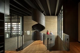 Martin’s Lane is a "gravity flow" winery designed on different levels to allow wine to flow—rather than be pumped—from one stage of the production process to the next, extracting color, flavor, and tannin from the grape skins. 