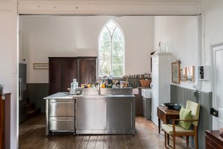 The kitchen layout takes consideration of a chef's needs. 