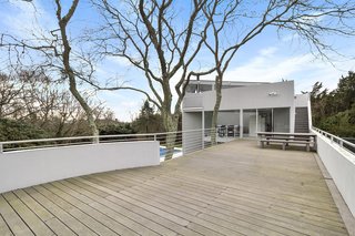 The roof deck features amazing views.