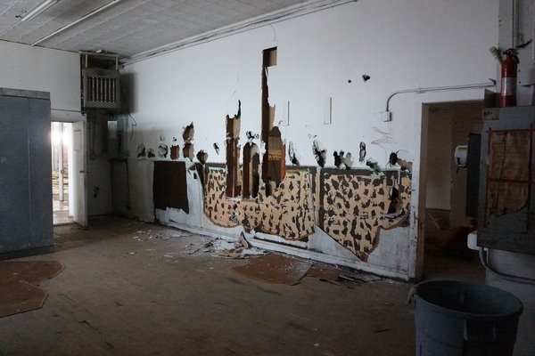 Before: "We created a courtyard by carving out a portion of the building," the architect says.