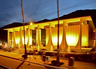 The Coachella Valley Savings Building No. 2 designed by E. Stuart Willams. 