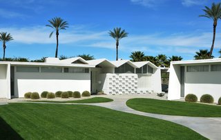 This home in the Park Imperial South neighborhood features an iconic folded-plate roof inspired by the peaks of the nearby Santa Rosa and San Jacinto Mountains.

