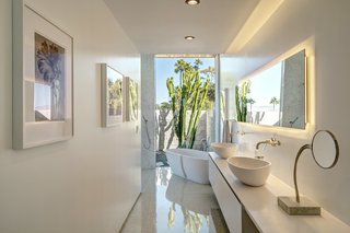 A view of the master bath.