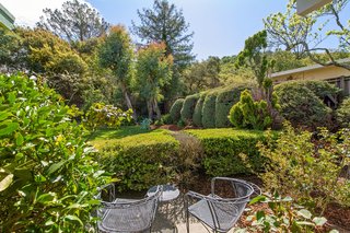 This outdoor space lies just off the master bedroom.