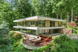 The home's lower level hosts a separate suite with its own entrance and an efficiency kitchen. 