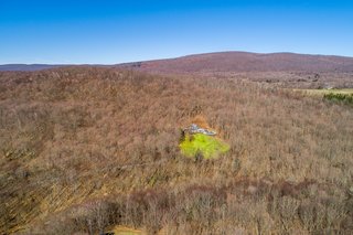 A view of the private lot from above.