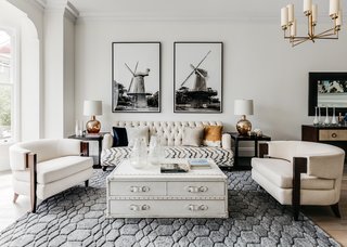 The parlor floor is bright with high ceilings and lots of natural light.