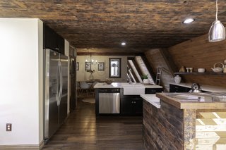 A view into the indoor/outdoor kitchen.