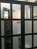Modern home with Bath Room, Marble Counter, Porcelain Tile Floor, Porcelain Tile Wall, Enclosed Shower, and Ceiling Lighting. Circulating shower and 40 square foot bathroom finished with hexagonal tile Photo 4 of Iki Hau'oli Hale (Tiny Happy Home)