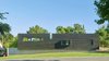 Modern home with Exterior, House Building Type, Wood Siding Material, Concrete Siding Material, and Brick Siding Material. North Elevation Photo 4 of The Graphic House