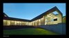 Modern home with House Building Type, Wood Siding Material, Brick Siding Material, Concrete Siding Material, Back Yard, and Hardscapes. Terrace at Dusk Photo 20 of The Graphic House
