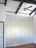 Modern home with Storage Room, Shelves Storage Type, and Closet Storage Type. Aluminum Master Bedroom storage Photo 5 of Home for a Professor