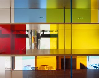 Plexiglass shelving detail