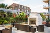 Outdoor Fireplace and Seating Area Photo 6 of West Ocean Long Beach Condo modern home