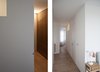 Modern home with Bedroom. The bedroom levels can be open-plan or divided into separate rooms by doors concealed in white-painted and timber-clad volumes and planes. Photo 7 of Vertical Intersect