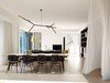A custom made light floats in an airy space, ‘S’ wave sheer curtains blowing in the wind.
© Justin Alexander
Photo 17 of The Pool House modern home