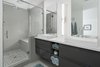Modern home with Bath Room, Engineered Quartz Counter, Vessel Sink, Porcelain Tile Floor, Freestanding Tub, Enclosed Shower, Porcelain Tile Wall, and Two Piece Toilet. Master shower Photo 7 of Schreiber House