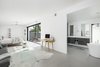Modern home with Bedroom, Bed, Ceiling Lighting, and Porcelain Tile Floor. Open concept master suite Photo 16 of Schreiber House