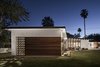 Modern home with Outdoor, Front Yard, Pavers Patio, Porch, Deck, and Grass. Light filters out through the reclaimed breeze block Photo 8 of Modern Manor