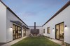 Modern home with Outdoor, Back Yard, and Desert. Central Courtyard at twilight Photo 2 of Canal House