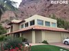 BEFORE photo of the entry Photo of Red Rocks modern home