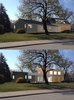Most of the design work throughout the prolonged design phase was centered around the development of second suite above a new 2 car garage.
Here, 2 alternate roof options were examined. Photo 5 of Burlington Residence modern home