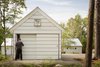 Modern home with Outdoor, Side Yard, Walkways, and Trees. Barn Storage Photo 3 of The Long Studio
