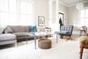Classic details and furnishings from various eras are highlighted with abundant light and barely tinted walls. Photo of SOMO: southern mod modern home