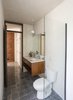 Modern home with Bath Room, Marble Counter, Undermount Sink, and Cement Tile Floor. Downstairs bathroom Photo 16 of Lemon Tree House