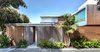 Modern home with Exterior, Wood Siding Material, House Building Type, Shed RoofLine, Metal Siding Material, and Mid-Century Building Type. The front of the house restored and adapted Photo of Schindler Residence